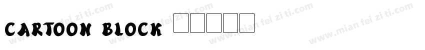 CARTOON BLOCK字体转换
